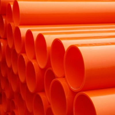 Orange PVC Pipe Mpp Pipe Power Cable Tube for Underground Electric Wires